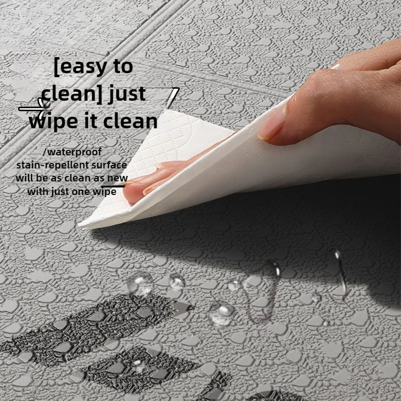 Extra Wide Yoga Mat Thick Foldable Non-Slip Quiet Exercise Mat for Home Workout Fitness 요가매트