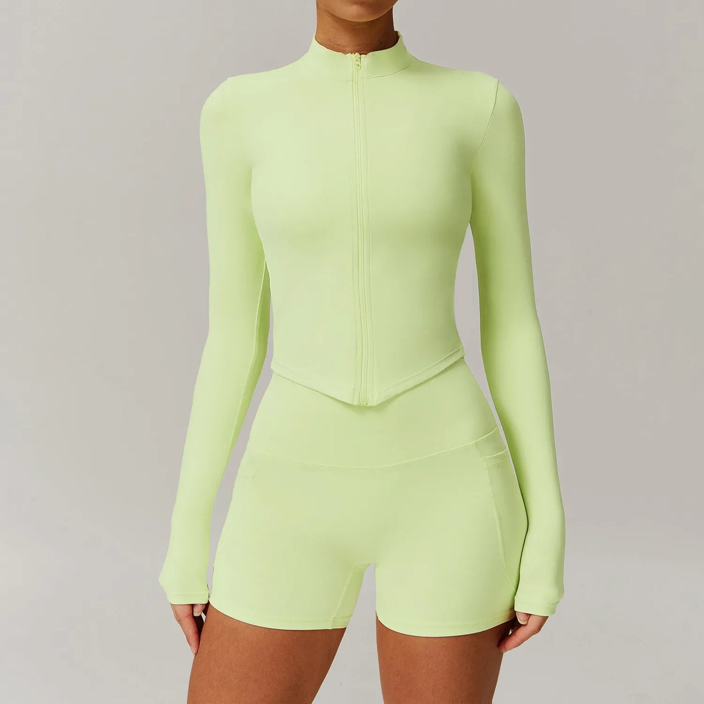 Yoga Set Gym Sportswear 2 Pieces Yoga Suits for Women Fitness Jacket Tracksuits Sports Bra Gym Leggings Zipper Athletic Wear