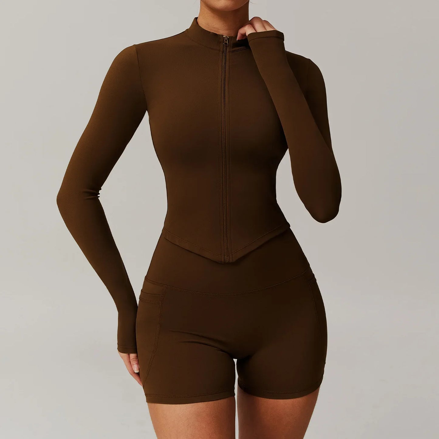 Yoga Set Gym Sportswear 2 Pieces Yoga Suits for Women Fitness Jacket Tracksuits Sports Bra Gym Leggings Zipper Athletic Wear