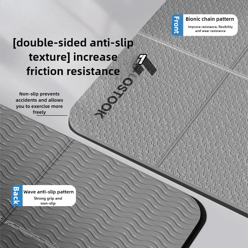 Extra Wide Yoga Mat Thick Foldable Non-Slip Quiet Exercise Mat for Home Workout Fitness 요가매트